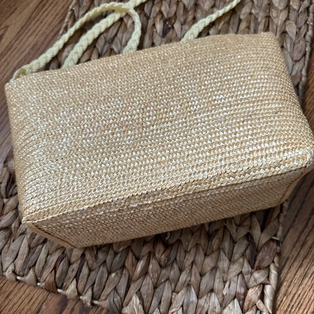 Vtg Shell and Straw Purse - Picture 7 of 7